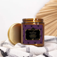 Vanilla Orchid 9 oz Coconut Soy Candle – Spooky Vibes Halloween Scent